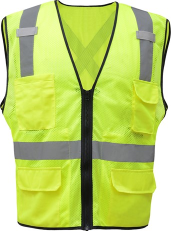 Premium Class 2 Utility Safety Vest w/X Back | GSS Safety