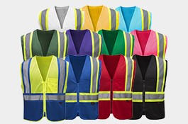 Standard Class 2 Two Tone Mesh Zipper Safety Vest | GSS Safety