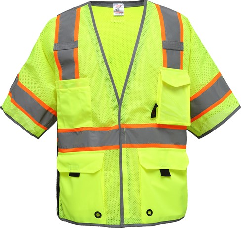 Class 3 Breakaway Vest With Reflective Piping | GSS Safety