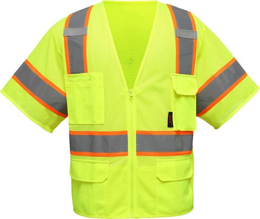 Class 3 Breakaway Vest With Reflective Piping | GSS Safety