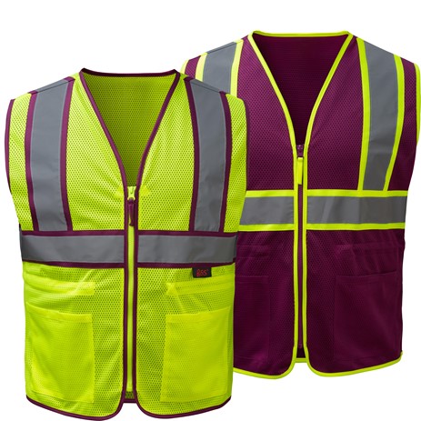 Class 2 Two Tone Lady Zip Vest | GSS Safety