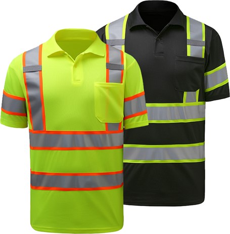 Two Tone Short Sleeve Polo Shirt | GSS Safety