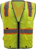 GSS Safety Hype-Lite Class 2 Safety Vest w/Reflective Piping-X Back 1601/1602 View 2