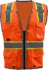 GSS Safety Hype-Lite Class 2 Safety Vest w/Reflective Piping-X Back 1601/1602 View 4