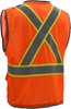 GSS Safety Hype-Lite Class 2 Safety Vest w/Reflective Piping-X Back 1601/1602 View 5